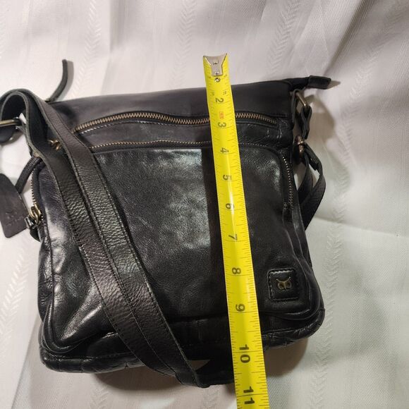 Wise Owl Leather Crossbody Bag Purse Black Travel Business Work Casual - Picture 15 of 15